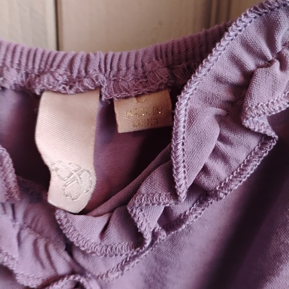 Purple Ruffled Women's Dress - Picture 6 of 12